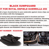 Black Sumpguard fit for Royal Enfield Guerrilla 450