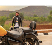 Black Passenger Backrest Mounts fit for Royal Enfield Meteor 350