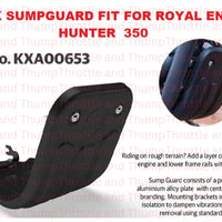Black Sumpguard fit for Royal Enfield Hunter 350