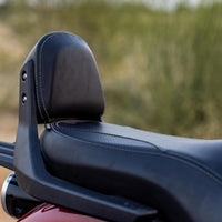 Black Deluxe Touring Dual Seat and Backrest Kit fit for Royal Enfield Super Meteor 650