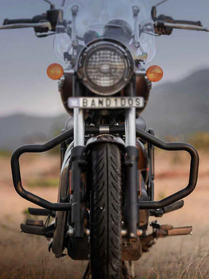 SISSY BAR CRASH GUARD FIT FOR ROYAL ENFIELD BULLET 350