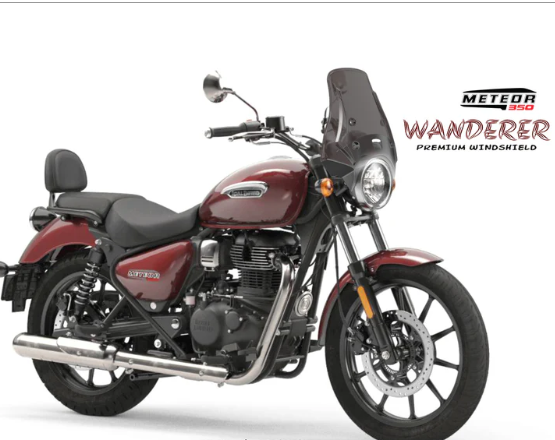 WANDERER SMOKE WINDSHIELD FIT FOR ROYAL ENFIELD METEOR 350