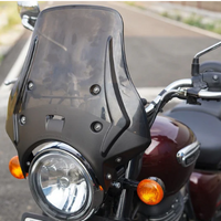 WANDERER SMOKE WINDSHIELD FIT FOR ROYAL ENFIELD METEOR 350