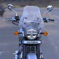 WANDERER CLEAR WINDSHIELD FIT FOR ROYAL ENFIELD METEOR 350