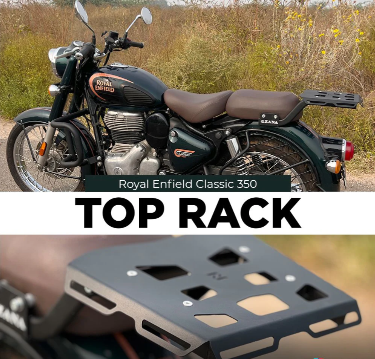TOP RACK WITH PLATE FIT FOR ROYAL ENFIELD GOAN CLASSIC 350