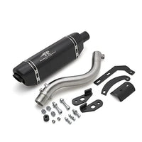 RRP BLACK EXHAUST WITH MID PIPE FIT FOR ROYAL ENFIELD HIMALAYAN 450