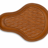 GENUINE LEATHER SOLO RIDER SEAT (TAN) FIT FOR ROYAL ENFIELD CLASSIC 650