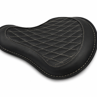 GENUINE LEATHER SOLO RIDER SEAT (BLACK) FIT FOR ROYAL ENFIELD CLASSIC 650