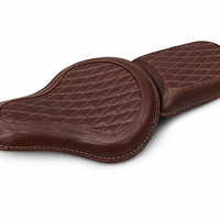 GENUINE LEATHER RIDER AND PILLION SEAT (ANTIQUE BROWN) FIT FOR ROYAL ENFIELD CLASSIC 650