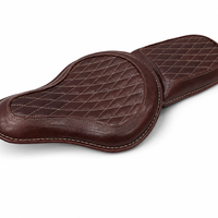 GENUINE LEATHER RIDER AND PILLION SEAT (ANTIQUE BROWN) FIT FOR ROYAL ENFIELD SHOTGUN 650