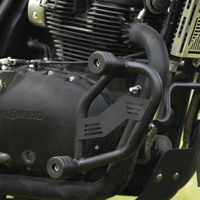CRASH GUARD WITH SLIDERS (BLACK) FIT FOR ROYAL ENFIELD INTERCEPTOR 650