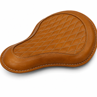 GENUINE LEATHER SOLO RIDER SEAT (TAN) FIT FOR ROYAL ENFIELD SHOTGUN 650