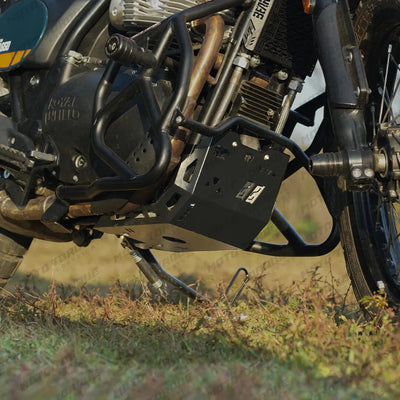 ALUMINIUM SUMP GUARD BLACK FIT FOR ROYAL ENFIELD BEAR 650