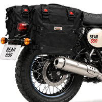 TOURING PANNIER BAGS (36L) BLACK FIT FOR ROYAL ENFIELD BEAR 650