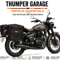 TOURING PANNIER BAGS (36L) BLACK FIT FOR ROYAL ENFIELD GOAN CLASSIC 350