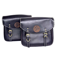 GENUINE LEATHER TOURING PANNIER BAGS (COFFEE BROWN) FIT FOR ROYAL ENFIELD BEAR 650
