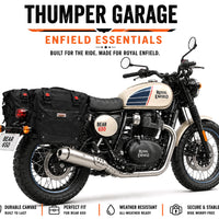 TOURING PANNIER BAGS (36L) BLACK FIT FOR ROYAL ENFIELD BEAR 650