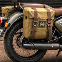 OLIVE MILITARY PANNIER BAGS FIT FOR ROYAL ENFIELD GOAN CLASSIC 350