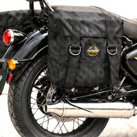 BLACK MILITARY PANNIER BAGS FIT FOR ROYAL ENFIELD CLASSIC 350