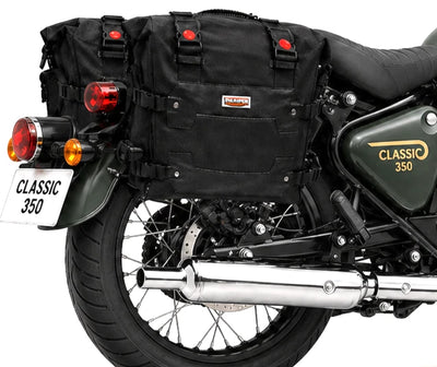 TOURING PANNIER BAGS (36L) BLACK FIT FOR ROYAL ENFIELD CLASSIC 350