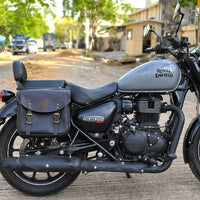OLIVE MILITARY PANNIER BAGS FIT FOR ROYAL ENFIELD METEOR 350