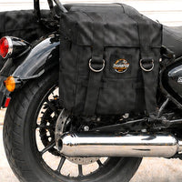 BLACK MILITARY PANNIER BAGS FIT FOR ROYAL ENFIELD METEOR 350
