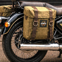 OLIVE MILITARY PANNIER BAGS FIT FOR ROYAL ENFIELD BULLET 350