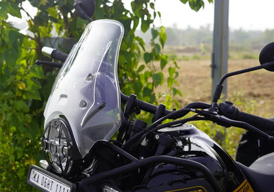WANDERER CLEAR WINDSHIELD FIT FOR ROYAL ENFIELD HIMALAYAN 450