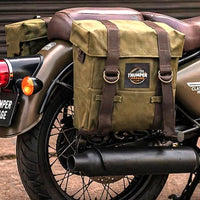 OLIVE MILITARY PANNIER BAGS FIT FOR ROYAL ENFIELD CLASSIC 350