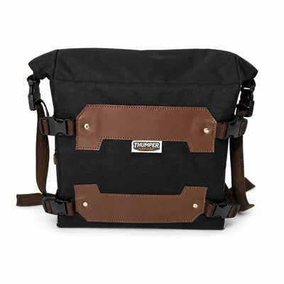 TRAIL PACK ( 8L )BLACK- BROWN FIT FOR ROYAL ENFIELD HIMALAYAN 450