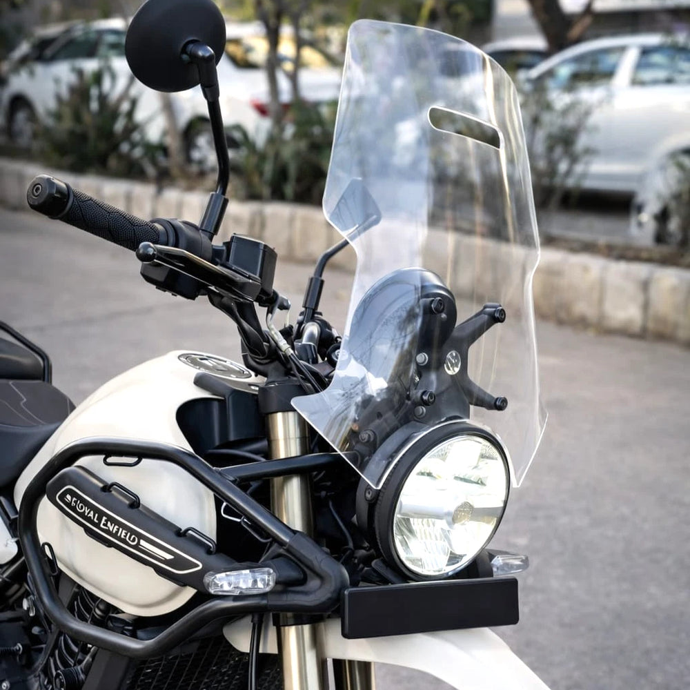 16 INCH CLEAR TOURING WINDSHIELD FIT FOR ROYAL ENFIELD HIMALAYAN 450