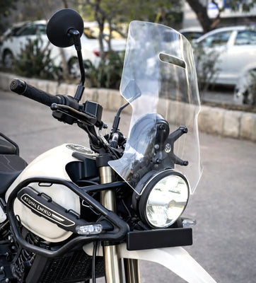 16 INCH CLEAR TOURING WINDSHIELD FIT FOR ROYAL ENFIELD HIMALAYAN 450