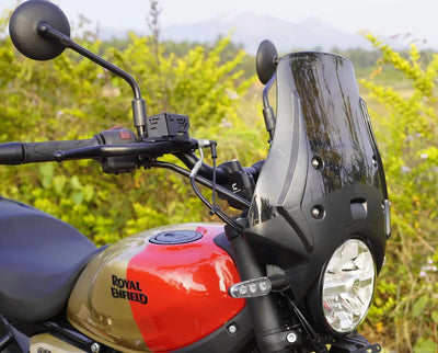 WANDERER TOURING SMOKED WINDSHIELD FIT FOR ROYAL ENFIELD GUERRILLA 450