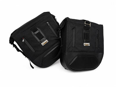 TOURING PANNIER BAGS (36L) BLACK FIT FOR ROYAL ENFIELD BEAR 650