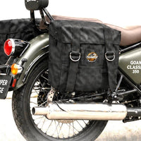BLACK MILITARY PANNIER BAGS FIT FOR ROYAL ENFIELD GOAN CLASSIC 350