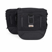TOURING PANNIER BAGS (36L) BLACK FIT FOR ROYAL ENFIELD BULLET 350