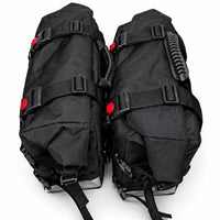 TOURING PANNIER BAGS (36L) BLACK FIT FOR ROYAL ENFIELD BEAR 650
