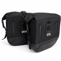 TOURING PANNIER BAGS (36L) BLACK FIT FOR ROYAL ENFIELD BULLET 350