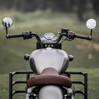 BLACK BAR END MIRROR TYPE-1 FIT FOR ROYAL ENFIELD BEAR 650