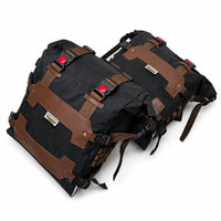 TOURING PANNIER BAGS (36L) BLACK FIT FOR ROYAL ENFIELD SUPER METEOR 650