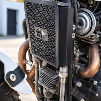 BLACK RADIATOR GUARD FIT FOR ROYAL ENFIELD BEAR 650