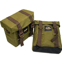 OLIVE MILITARY PANNIER BAGS FIT FOR ROYAL ENFIELD GOAN CLASSIC 350