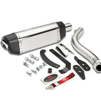 RRP POLISHED EXHAUST WITH MID PIPE FIT FOR ROYAL ENFIELD HIMALAYAN 450