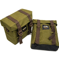 OLIVE MILITARY PANNIER BAGS FIT FOR ROYAL ENFIELD CLASSIC 350