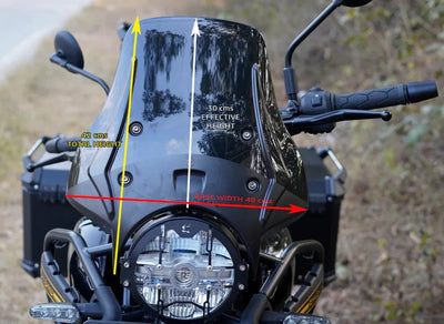WANDERER SMOKE WINDSHIELD FIT FOR ROYAL ENFIELD HIMALAYAN 450