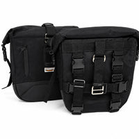 TOURING PANNIER BAGS (36L) BLACK FIT FOR ROYAL ENFIELD CONTINENTAL GT 650