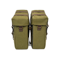 OLIVE MILITARY PANNIER BAGS FIT FOR ROYAL ENFIELD INTERCEPTOR 650