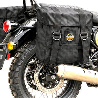 BLACK MILITARY PANNIER BAGS FIT FOR ROYAL ENFIELD BEAR 650