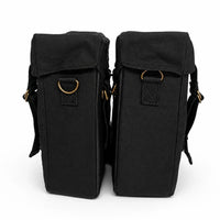 BLACK MILITARY PANNIER BAGS AND SADDLE STAY FIT FOR ROYAL ENFIELD METEOR 350