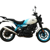 RRP POLISHED EXHAUST WITH MID PIPE FIT FOR ROYAL ENFIELD GUERRILLA 450